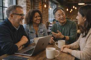 Diverse community learning together